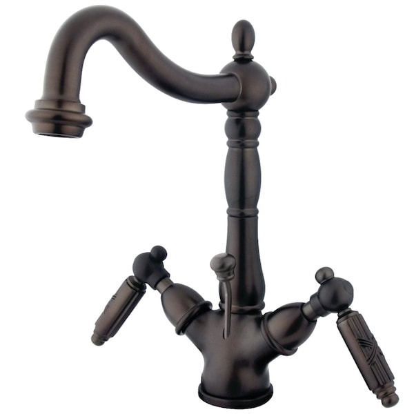 Victorian 2-Handle Bathroom Faucet W/ Brass Pop-Up & Cover Plate, Brnz